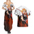 Rengoku Kyojuro - Demon Slayer Couples Matching Summer Maxi Dress and Hawaiian Shirt Anime Style