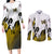 Zenitsu - Demon Slayer Couples Matching Long Sleeve Bodycon Dress and Long Sleeve Button Shirt Anime Style