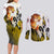 Zenitsu - Demon Slayer Couples Matching Long Sleeve Bodycon Dress and Long Sleeve Button Shirt Anime Style