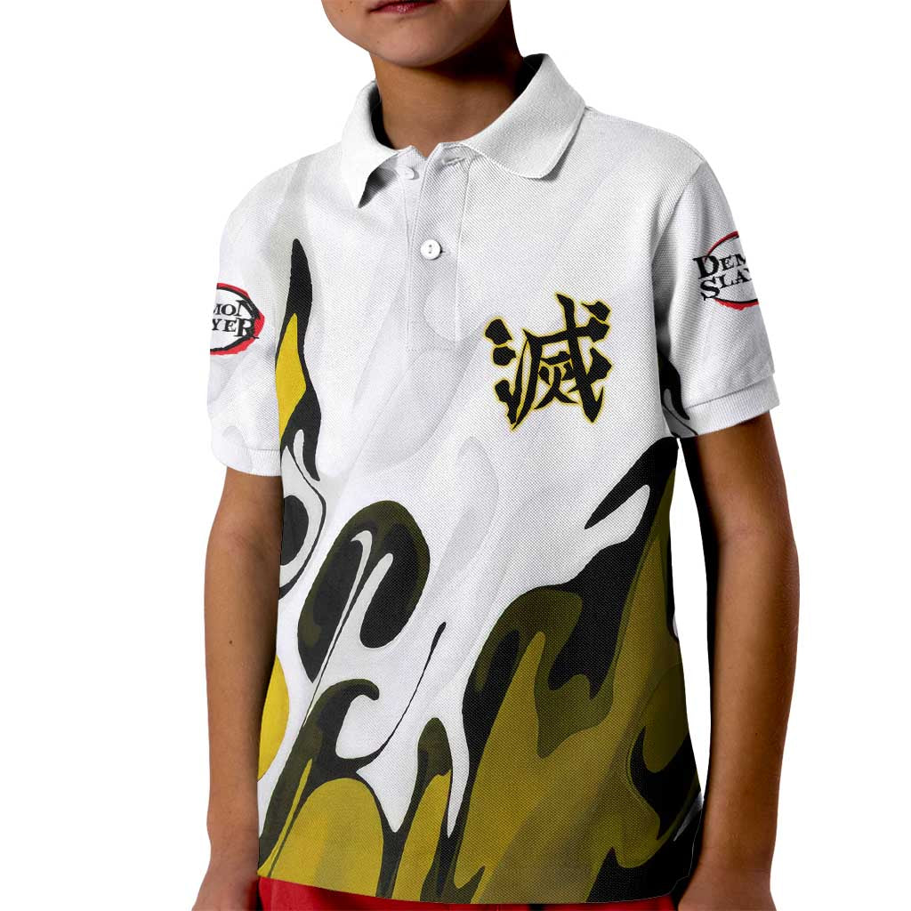 Zenitsu - Demon Slayer Kid Polo Shirt Anime Style