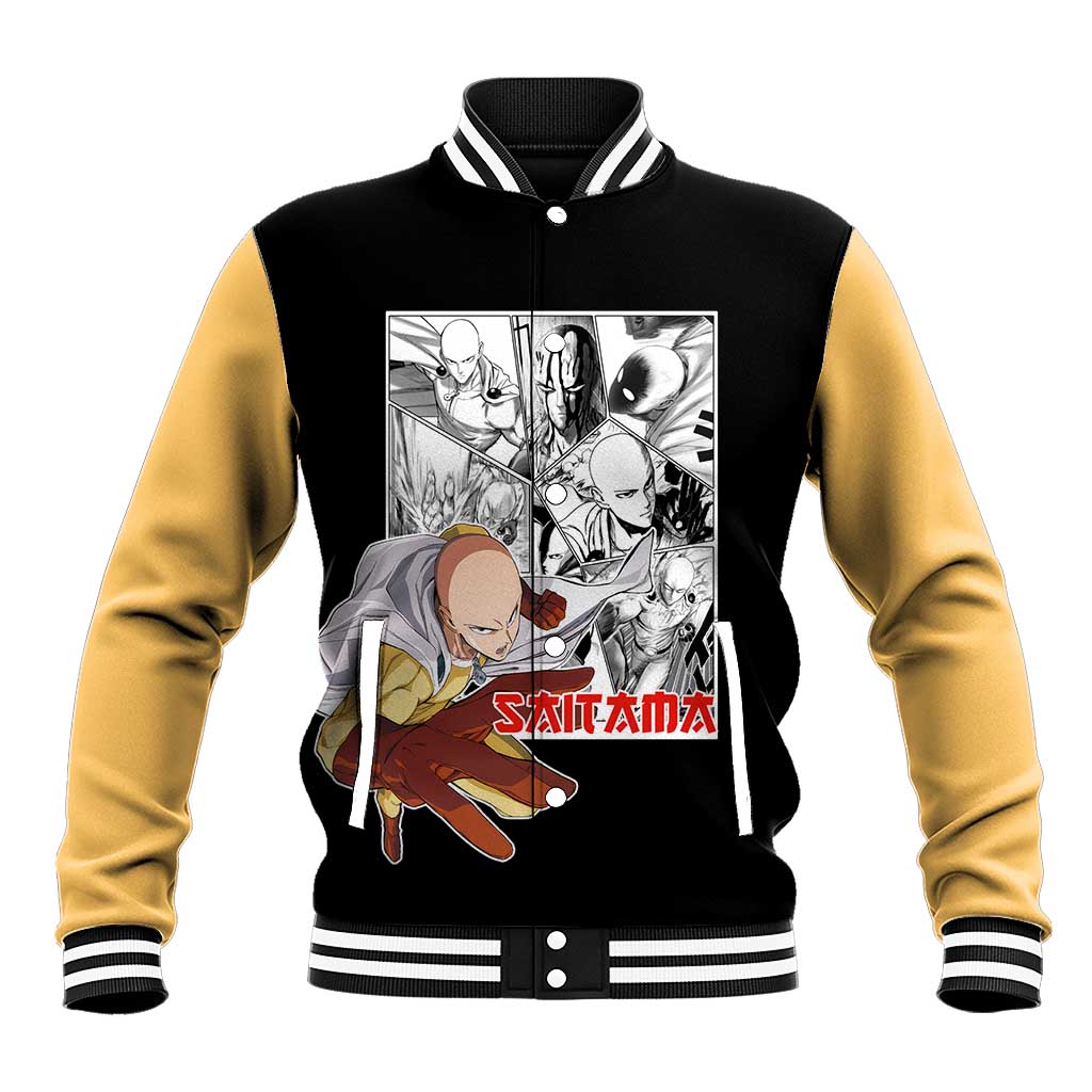 Saitama - One Punch Man Baseball Jacket Anime Mix Manga Style