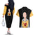 Saitama - One Punch Man Couples Matching Off The Shoulder Long Sleeve Dress and Hawaiian Shirt Anime Mix Manga Style