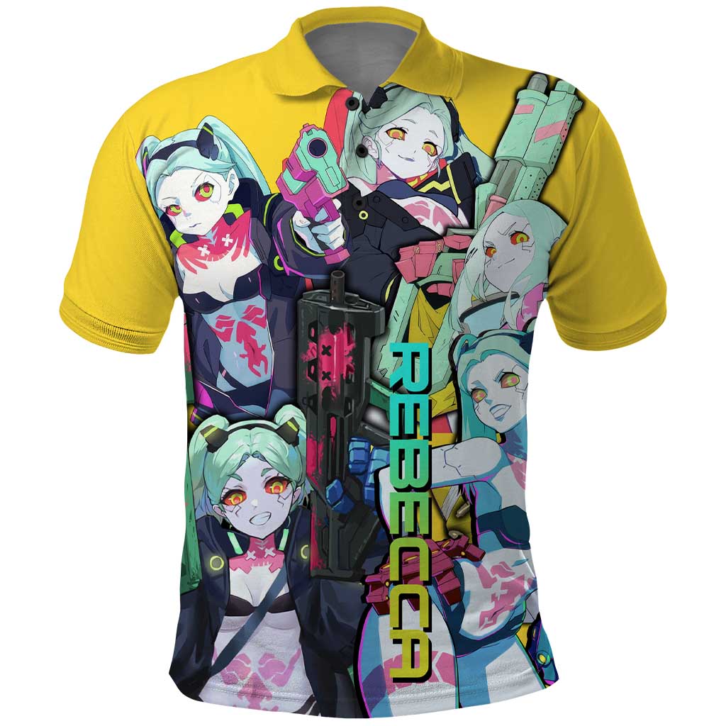 Rebecca - Cyberpunk: Edgerunners Polo Shirt Anime Style