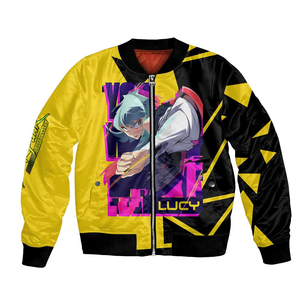 Lucy - Cyberpunk Edgerunners Bomber Jacket Anime Style