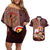 Tony Tony Chopper - One Piece Couples Matching Off Shoulder Short Dress and Hawaiian Shirt Anime Style