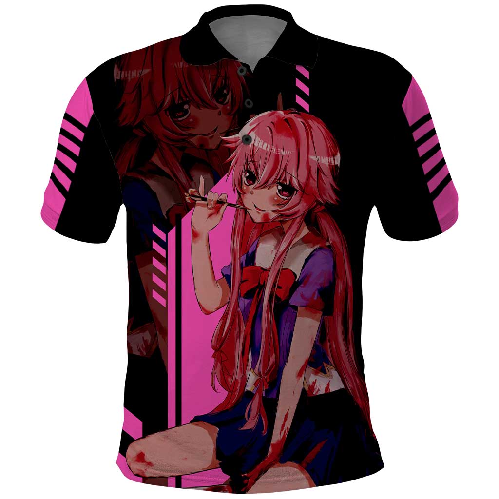 Mirai Nikki - Future Diary Polo Shirt Anime Style