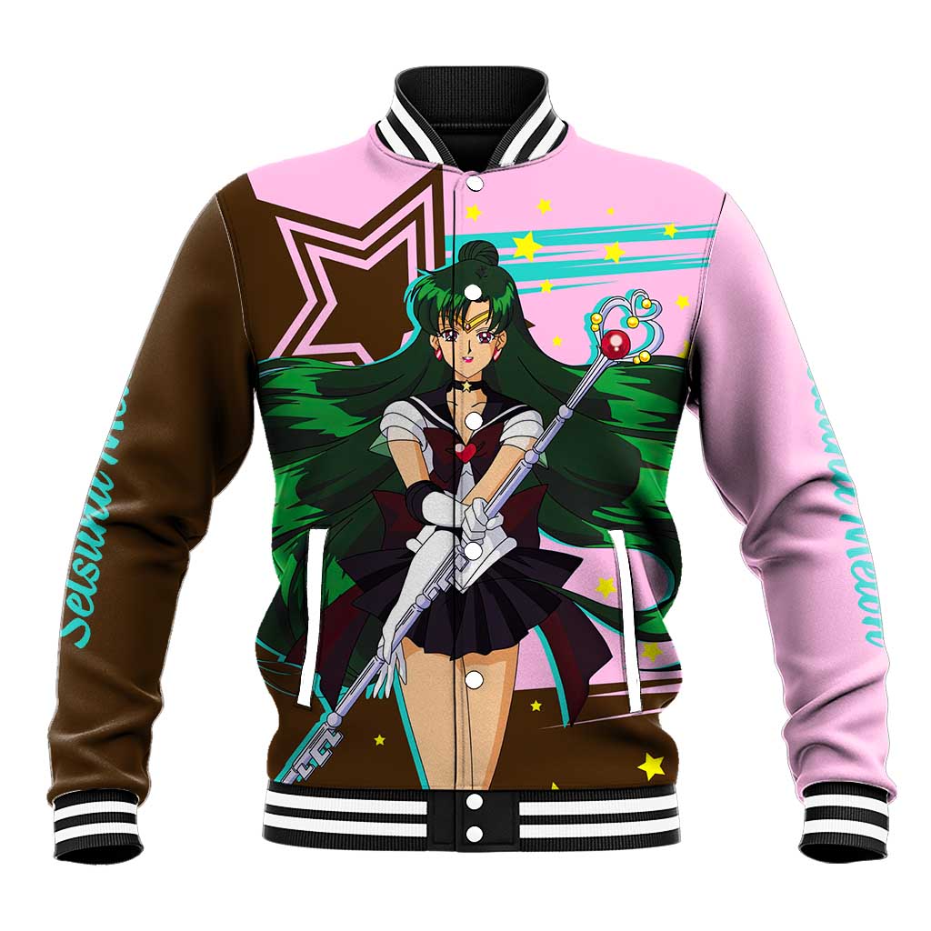 Sailor Pluto Setsuna Meioh - Sailpor Moon Baseball Jacket Anime Style