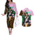 Sailor Pluto Setsuna Meioh - Sailpor Moon Couples Matching Off The Shoulder Long Sleeve Dress and Hawaiian Shirt Anime Style