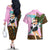 Sailor Pluto Setsuna Meioh - Sailpor Moon Couples Matching Off The Shoulder Long Sleeve Dress and Hawaiian Shirt Anime Style