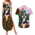 Sailor Pluto Setsuna Meioh - Sailpor Moon Couples Matching Summer Maxi Dress and Hawaiian Shirt Anime Style