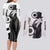 Tuxedo - Sasilor Moon Couples Matching Long Sleeve Bodycon Dress and Long Sleeve Button Shirt Anime Style