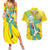 Shun Kaidou - Saiki K Couples Matching Summer Maxi Dress and Hawaiian Shirt Anime Style