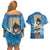 Golden Dawn Yuno - Black Clover M Couples Matching Off Shoulder Short Dress and Hawaiian Shirt Anime Style