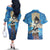 Golden Dawn Yuno - Black Clover M Couples Matching Off The Shoulder Long Sleeve Dress and Hawaiian Shirt Anime Style