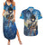 Golden Dawn Yuno - Black Clover M Couples Matching Summer Maxi Dress and Hawaiian Shirt Anime Style