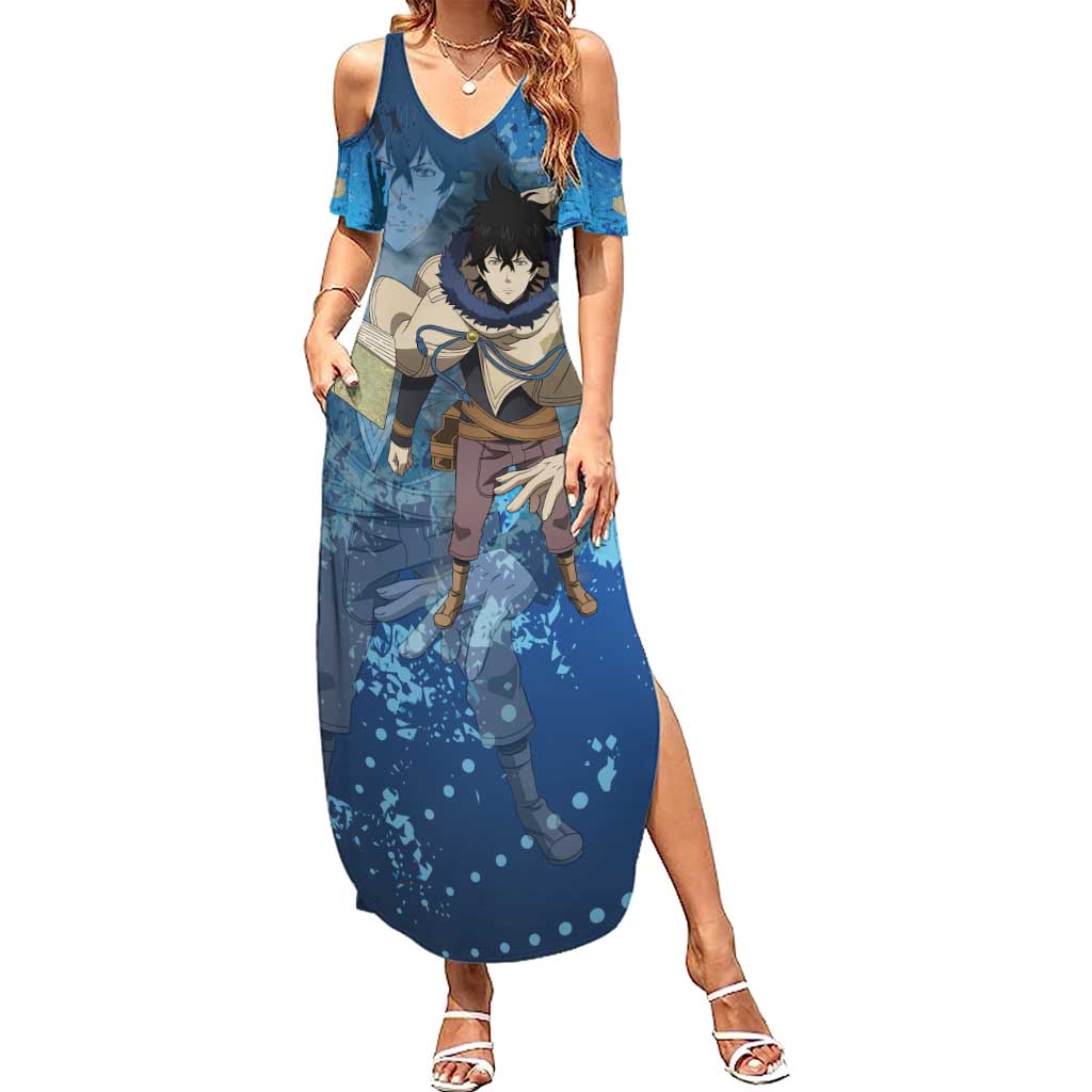 Golden Dawn Yuno - Black Clover M Summer Maxi Dress Anime Style