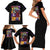 4th Great Shinobi War Naruto Shippuden Family Matching Short Sleeve Bodycon Dress and Hawaiian Shirt Japan Anime Style