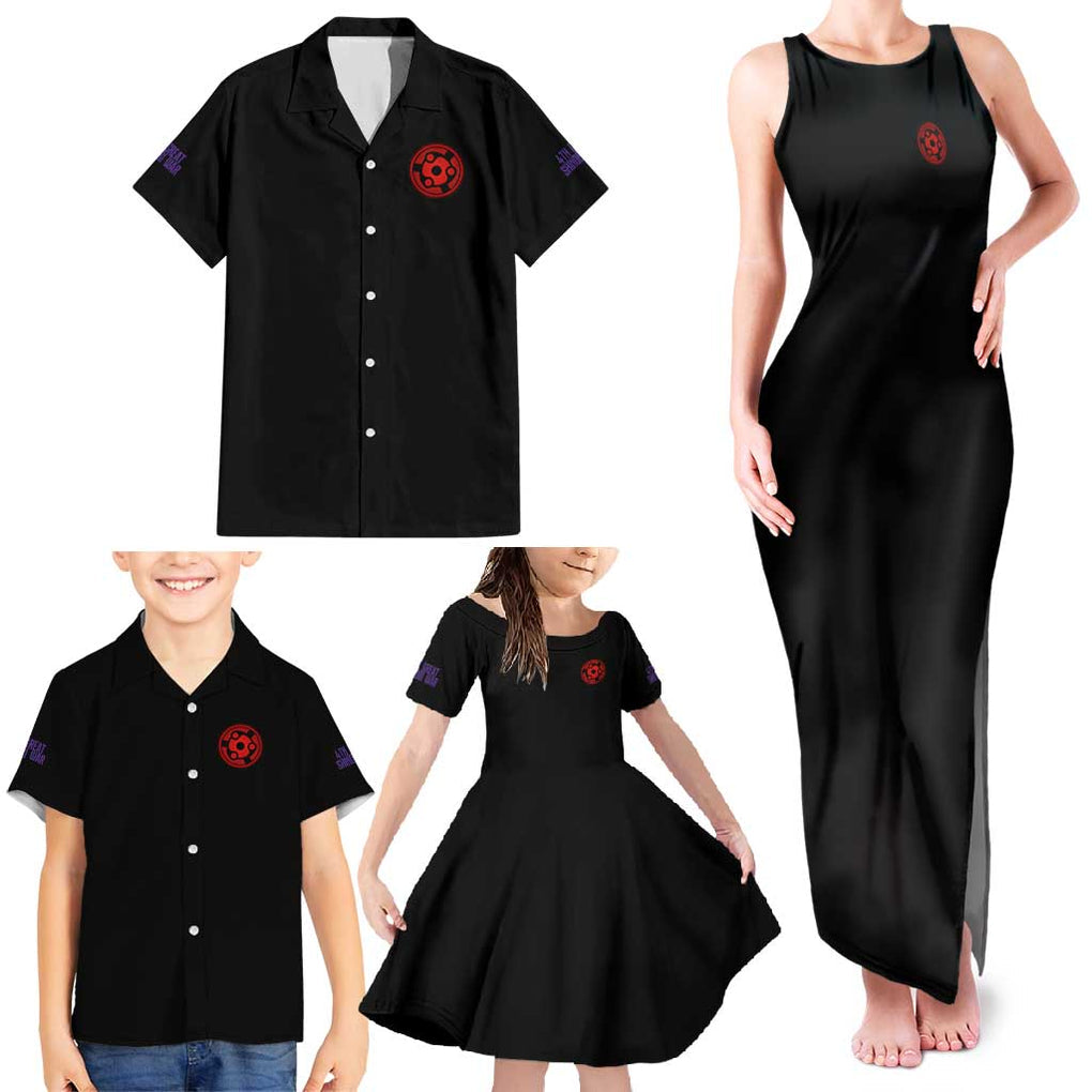 4th Great Shinobi War Naruto Shippuden Family Matching Tank Maxi Dress and Hawaiian Shirt Japan Anime Style