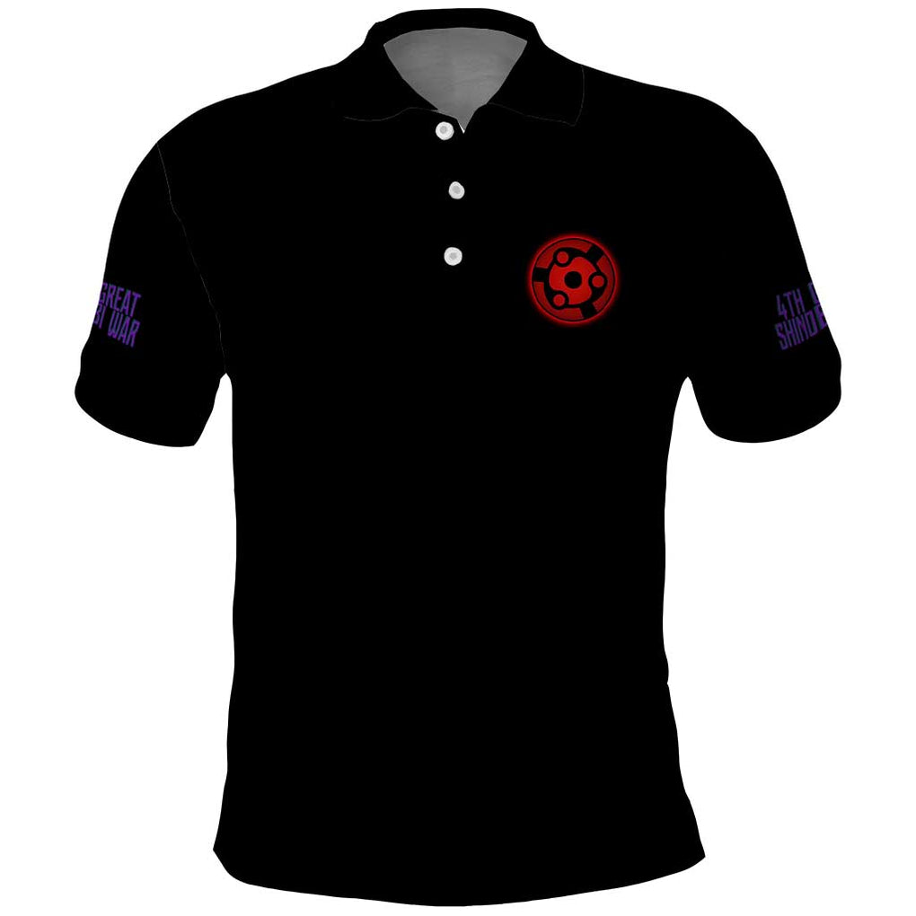 4th Great Shinobi War Naruto Shippuden Polo Shirt Japan Anime Style