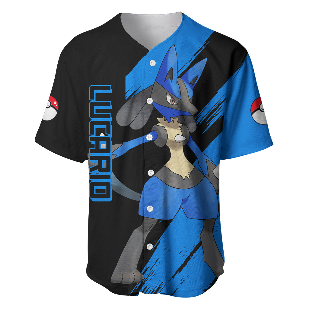 Lucario mix Mega Evolved Baseball Jersey