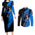 Lucario mix Mega Evolved Couples Matching Long Sleeve Bodycon Dress and Long Sleeve Button Shirt