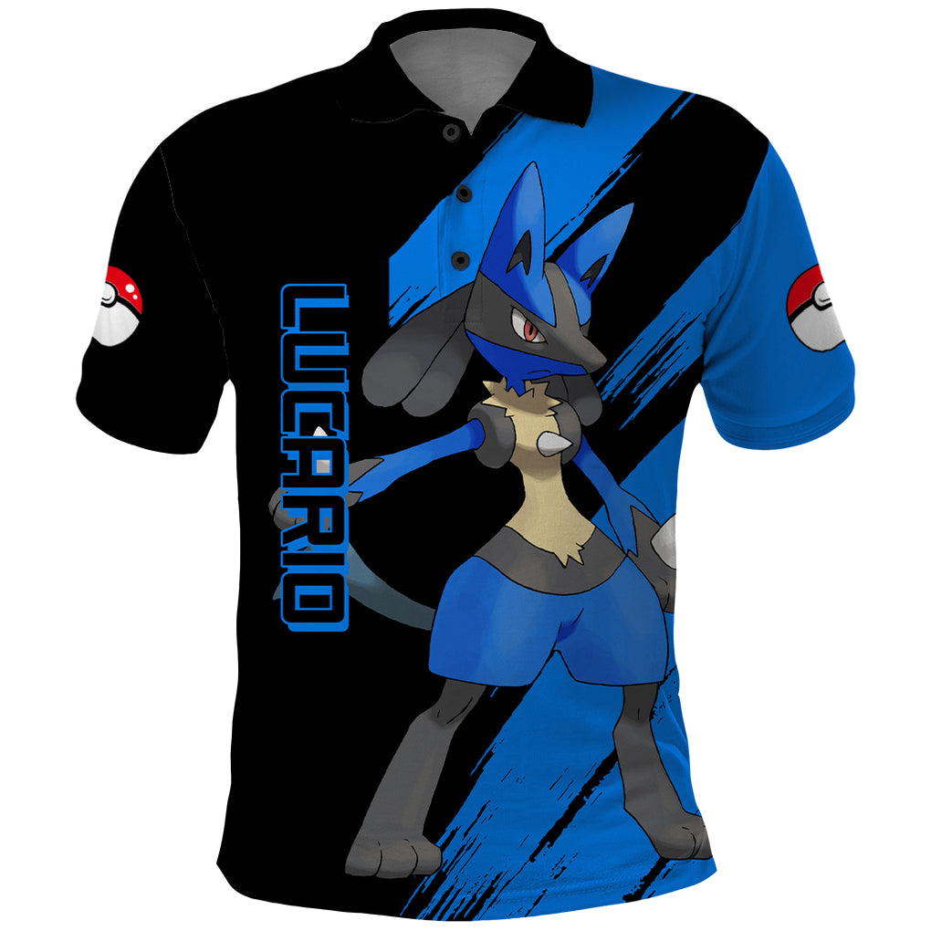 Lucario mix Mega Evolved Polo Shirt