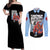 Jinbe - One Piece Couples Matching Off Shoulder Maxi Dress and Long Sleeve Button Shirt Anime Mix Manga Style