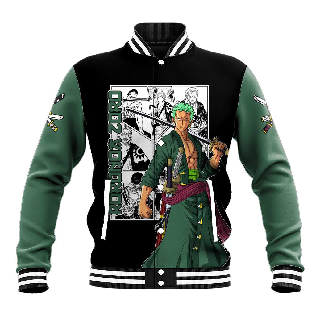 Roronoa Zoro - One Piece Baseball Jacket Anime Mix Manga Style