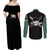 Roronoa Zoro - One Piece Couples Matching Off Shoulder Maxi Dress and Long Sleeve Button Shirt Anime Mix Manga Style