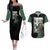 Roronoa Zoro - One Piece Couples Matching Off The Shoulder Long Sleeve Dress and Hawaiian Shirt Anime Mix Manga Style