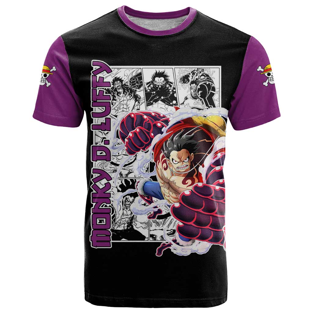 Luffy Gear 4 - One Piece T Shirt Anime Mix Manga Style