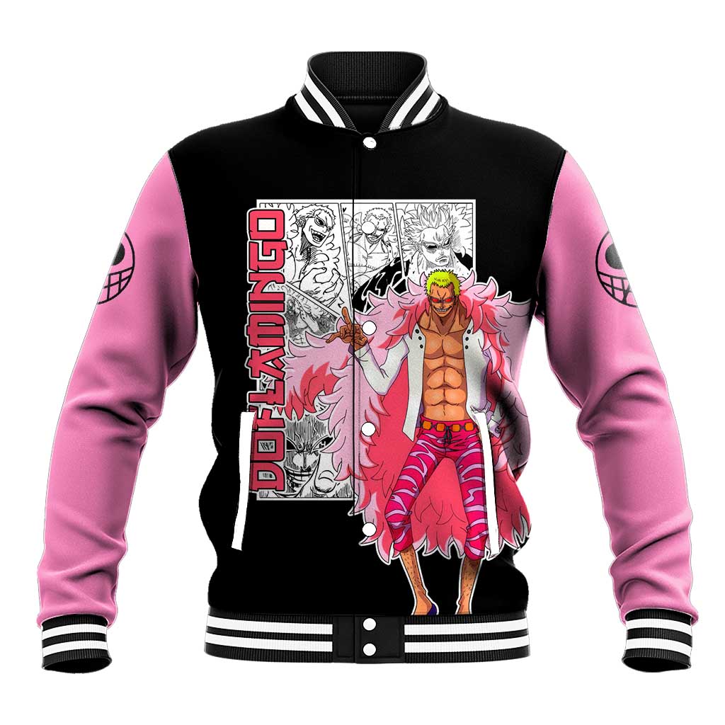 Doflamingo - One Piece Baseball Jacket Anime Mix Manga Style