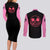 Doflamingo - One Piece Couples Matching Long Sleeve Bodycon Dress and Long Sleeve Button Shirt Anime Mix Manga Style