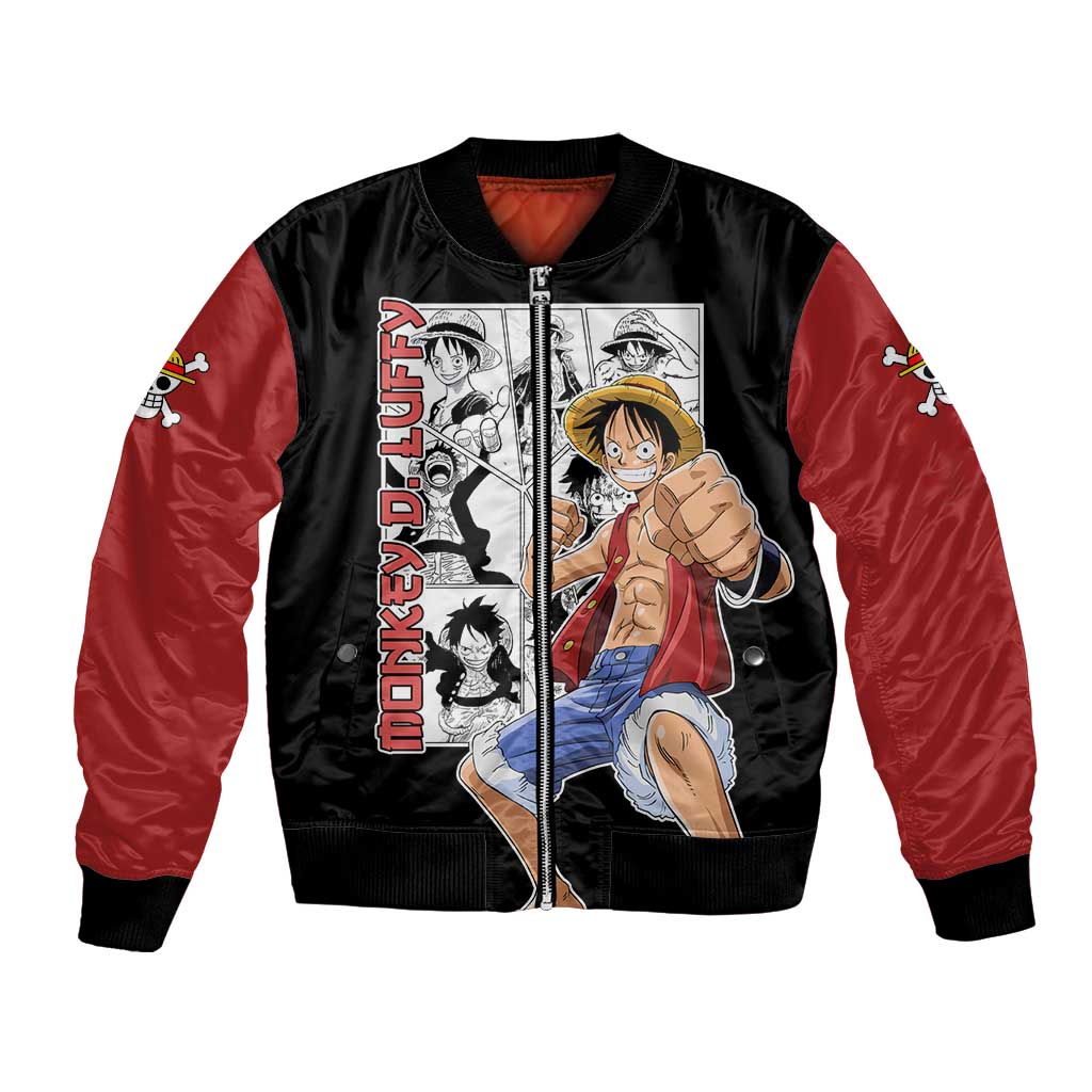 Monkey D. Luffy - One Piece Bomber Jacket Anime Mix Manga Style