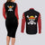 Monkey D. Luffy - One Piece Couples Matching Long Sleeve Bodycon Dress and Long Sleeve Button Shirt Anime Mix Manga Style