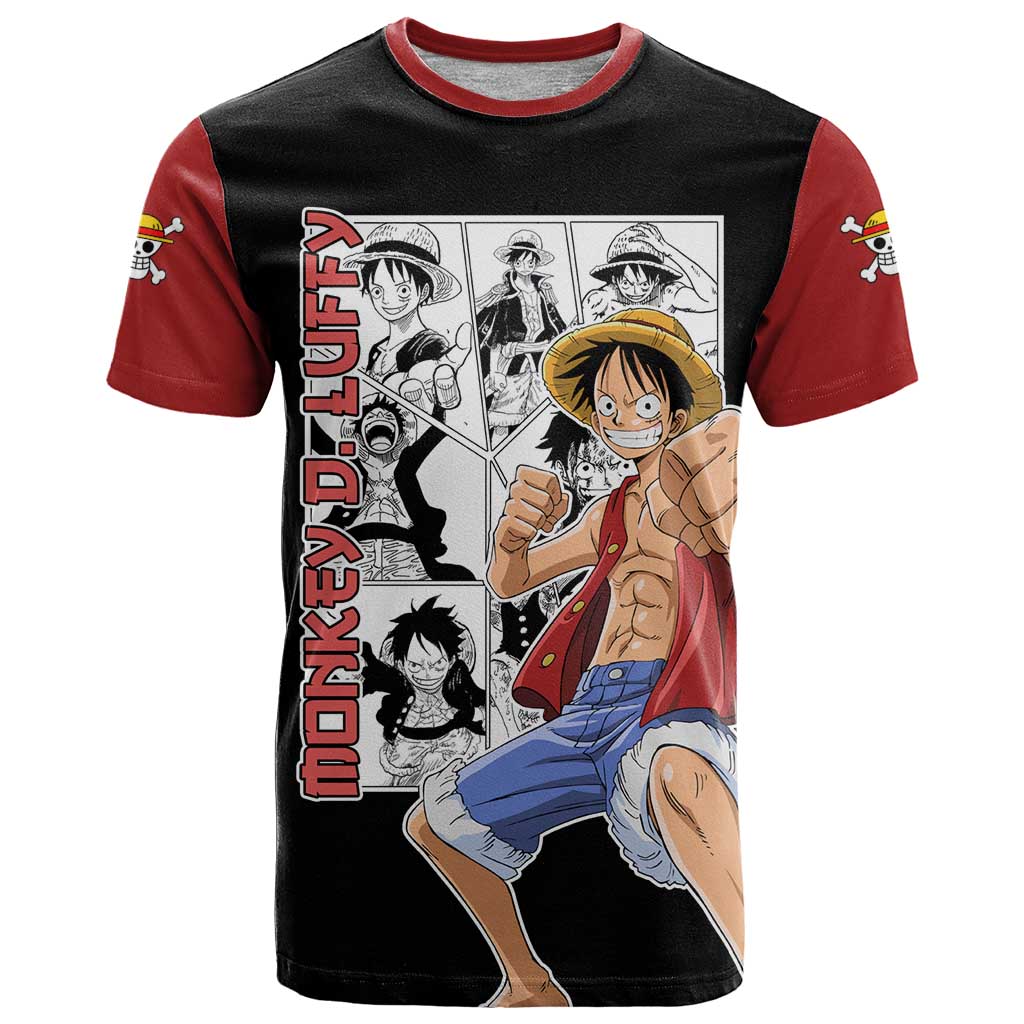 Monkey D. Luffy - One Piece T Shirt Anime Mix Manga Style