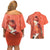 Stark - Frieren Couples Matching Off Shoulder Short Dress and Hawaiian Shirt Anime Style