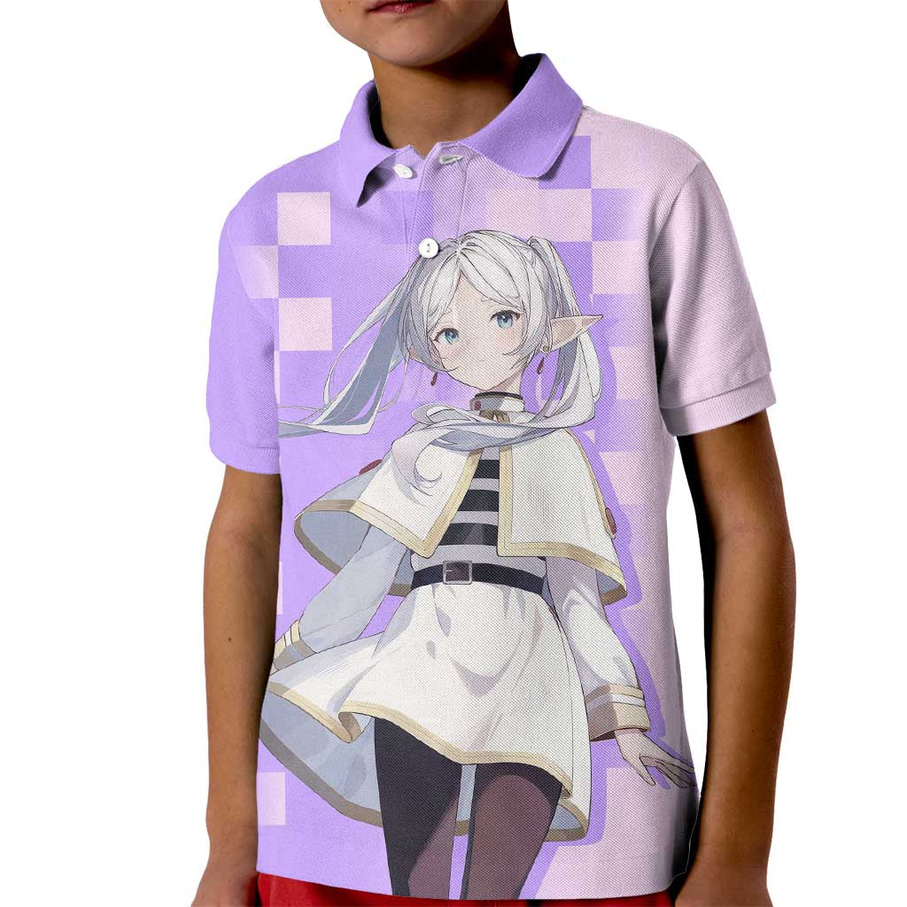 Frieren - Frieren Kid Polo Shirt Anime Style