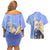 Himmel - Frieren Couples Matching Off Shoulder Short Dress and Hawaiian Shirt Anime Style