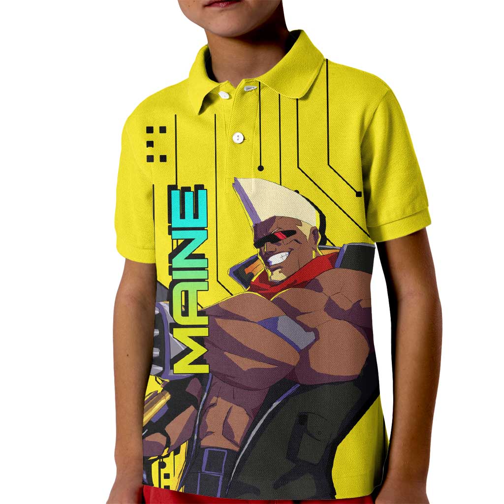 Maine - Cyberpunk Edgerunners Kid Polo Shirt Anime Style