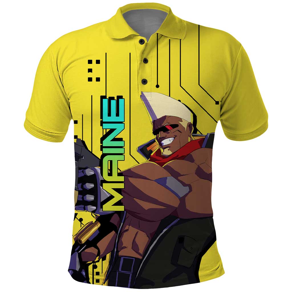 Maine - Cyberpunk Edgerunners Polo Shirt Anime Style