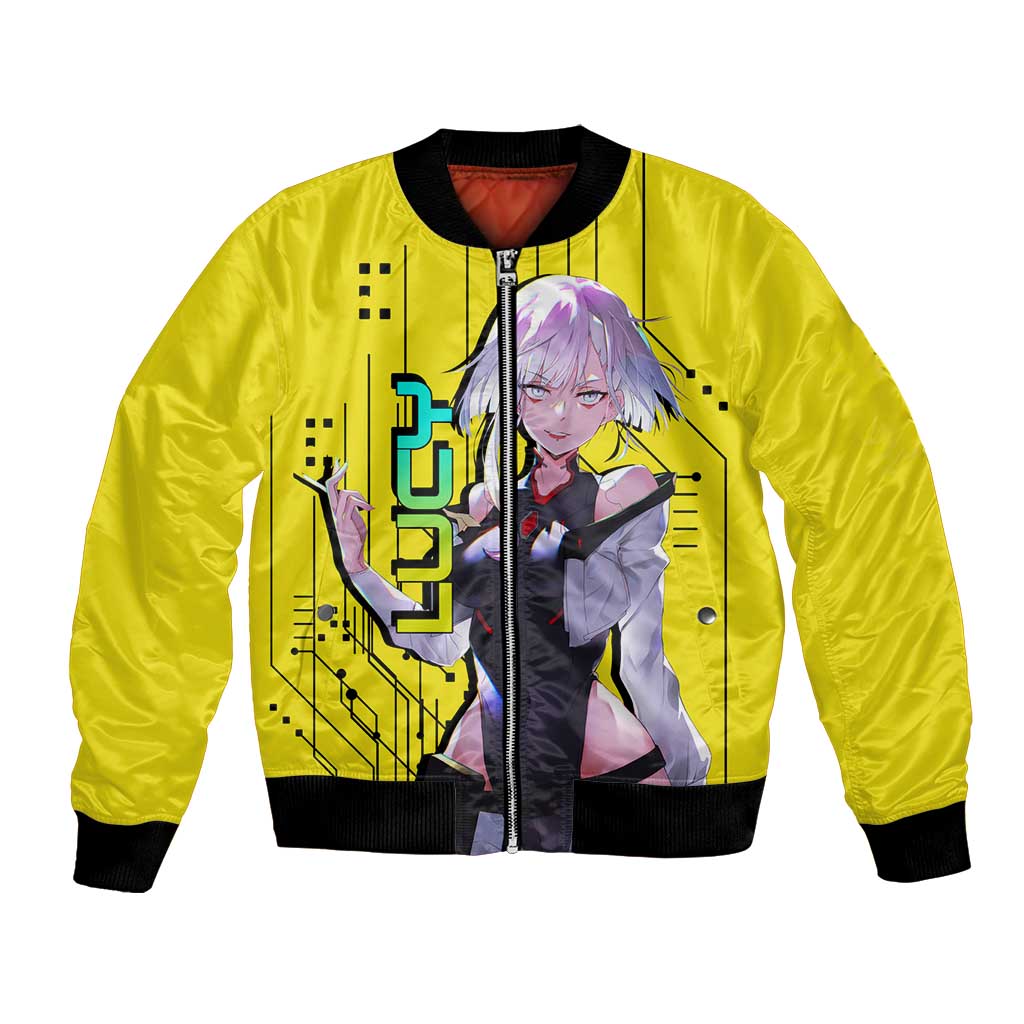 Lucy - Cyberpunk Edgerunners Bomber Jacket Anime Style