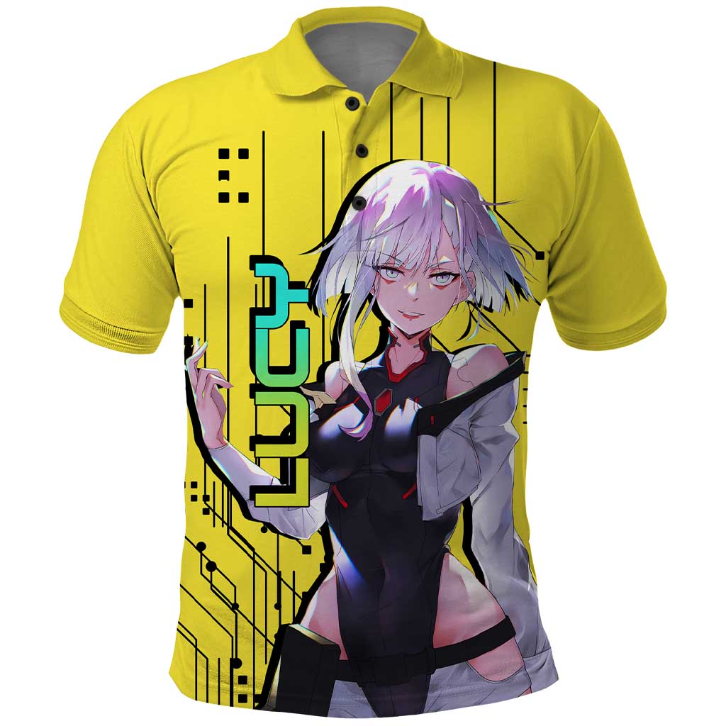 Lucy - Cyberpunk Edgerunners Polo Shirt Anime Style