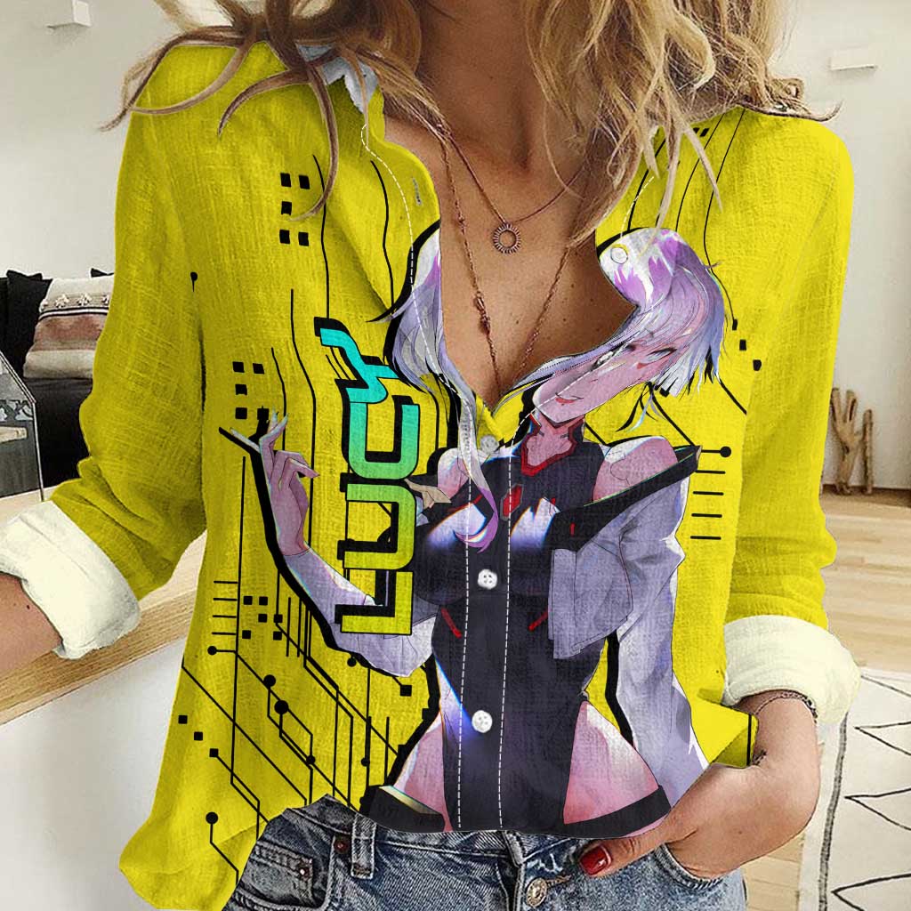 Lucy - Cyberpunk Edgerunners Women Casual Shirt Anime Style