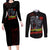 Adam Smasher - Cyberpunk Edgerunners Couples Matching Long Sleeve Bodycon Dress and Long Sleeve Button Shirt Anime Style