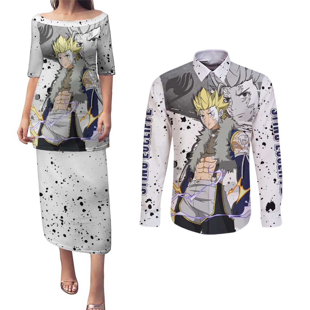 Sabertooth Sting Eucliffe - Fairy Tail Couples Matching Puletasi and Long Sleeve Button Shirt Anime Style