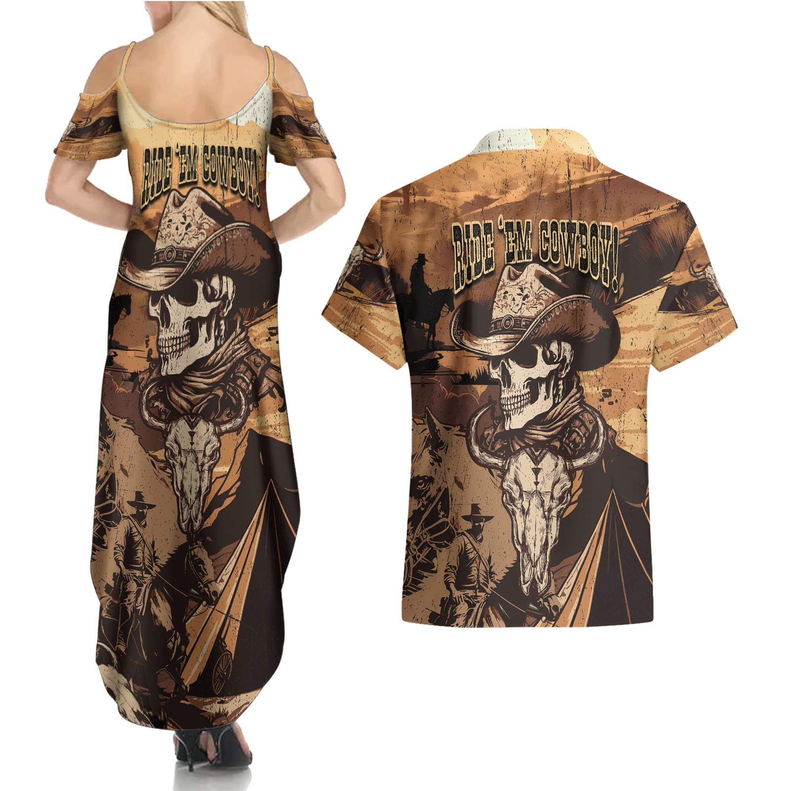 skull-cowboy-couples-matching-summer-maxi-dress-and-hawaiian-shirt-rise-em-cowboy