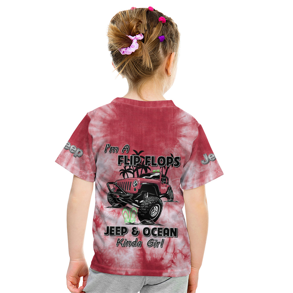 red-jeep-tie-dye-kid-t-shirt-im-a-flip-flops-jeep-and-ocean-kinda-girl