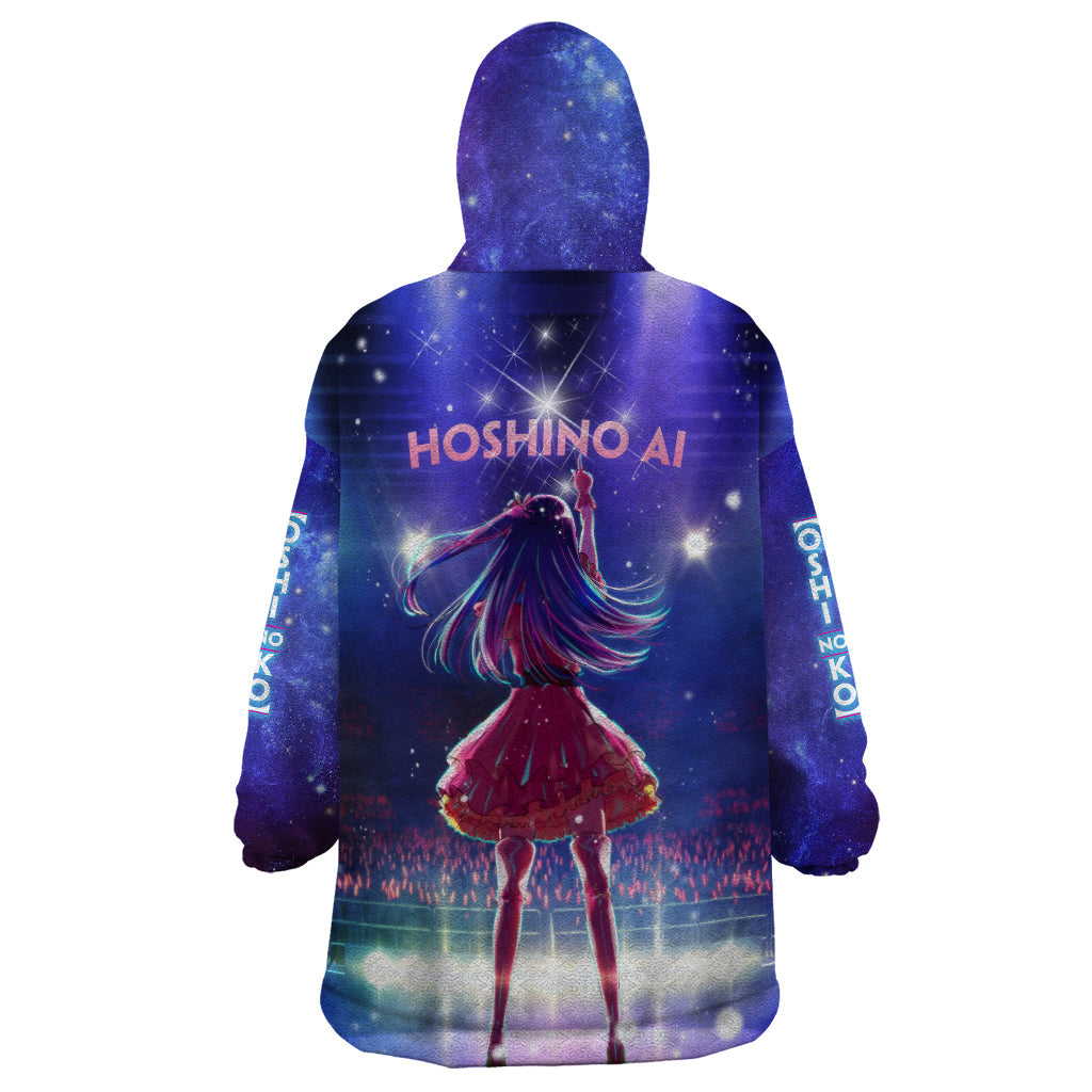 oshi-no-ko-anime-wearable-blanket-hoodie-hoshino-ai-on-stage