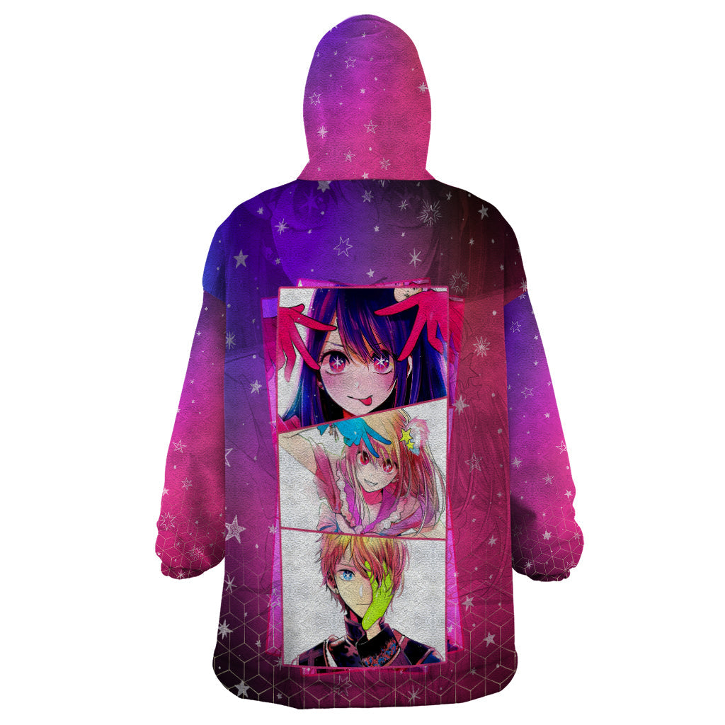 oshi-no-ko-anime-wearable-blanket-hoodie-starry-eyes